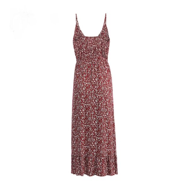 Bohemian V Neck Viscose Maxi Dress - Picture 7 of 11